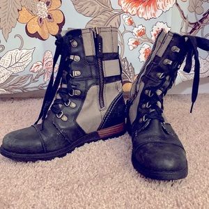 Sorel lace up winter boots